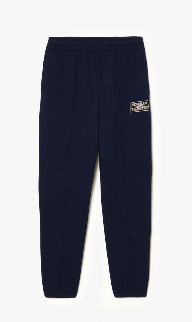 Tennis Print Cotton Jogger Track Pants