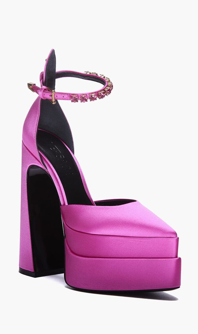 Platform Sandals Aevitas Mary Jane Pointed 160 Satin Crys