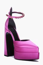 Platform Sandals Aevitas Mary Jane Pointed 160 Satin Crys