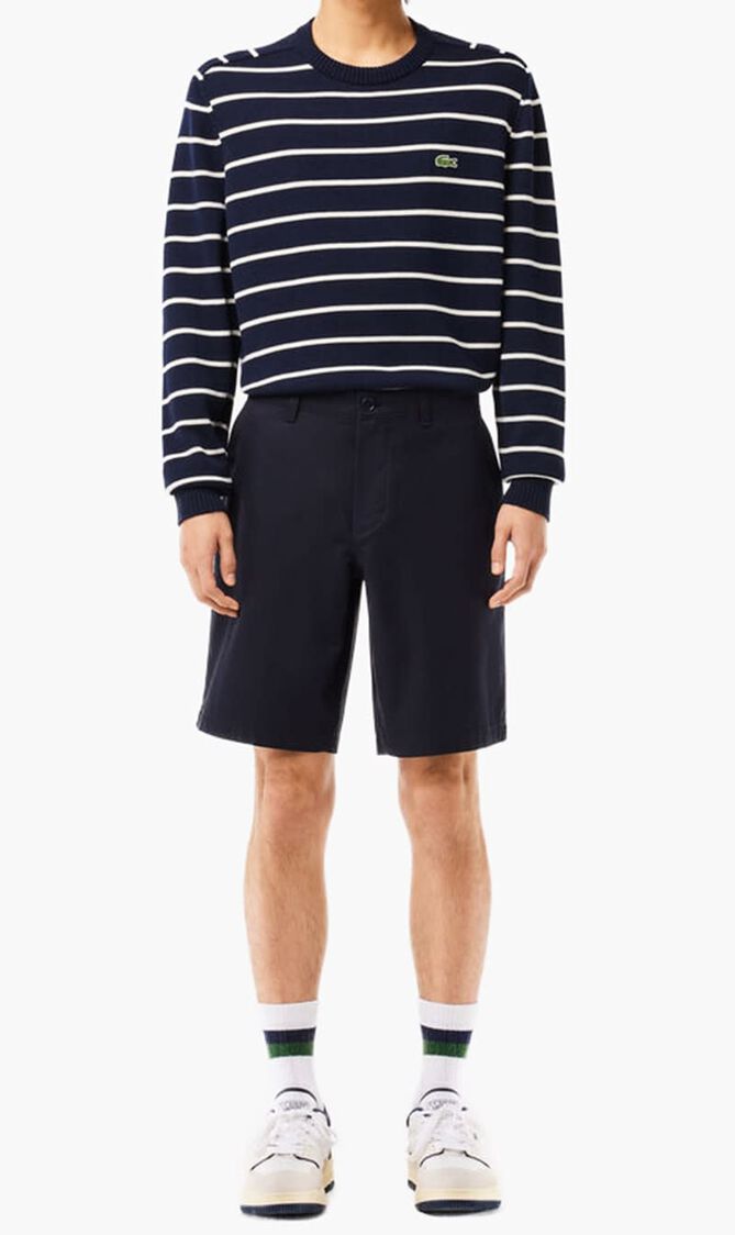 Cotton Gabardine Chino Bermuda Shorts