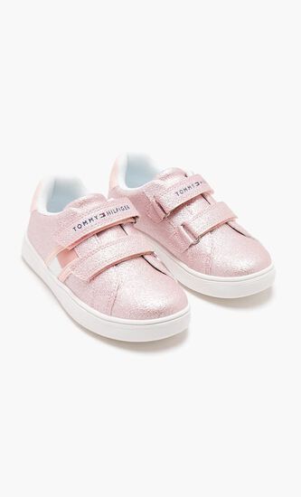 Flag Low Cut Velcro Sneaker Pink