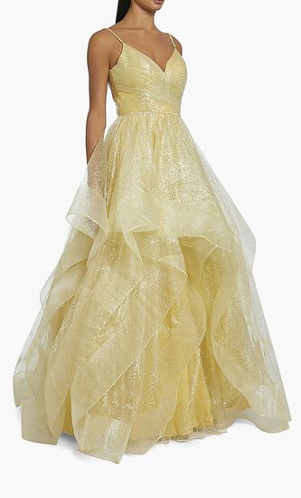 Embellished Tulle Gown