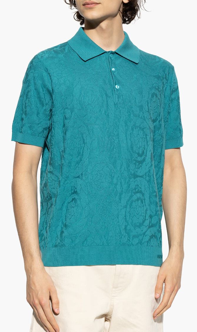 KNIT SWEATER BAROCCO TEXTURE SILK COTTON