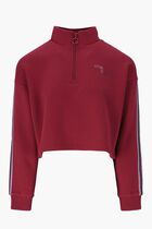 HALF ZIP SWEAT_ BBFLEECERHUBARB