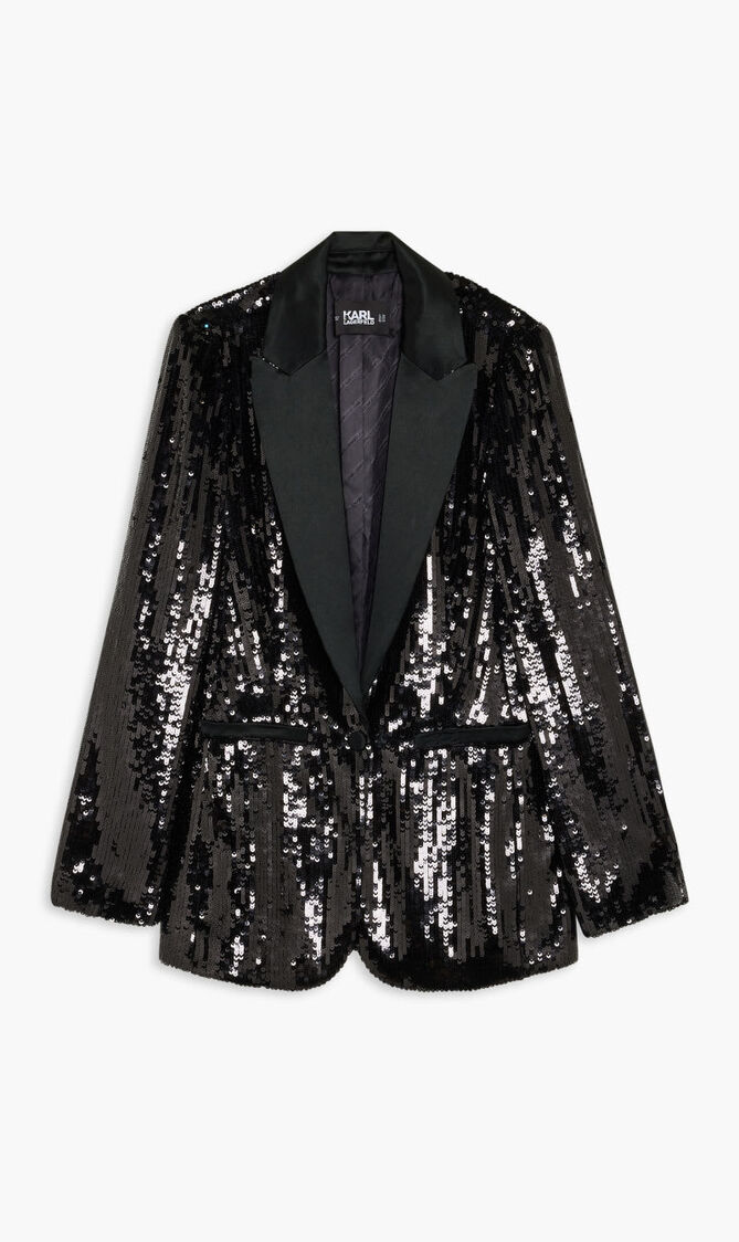 SEQUIN EVENING BLAZER