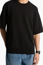 Cotton Short-Sleeve Sweater