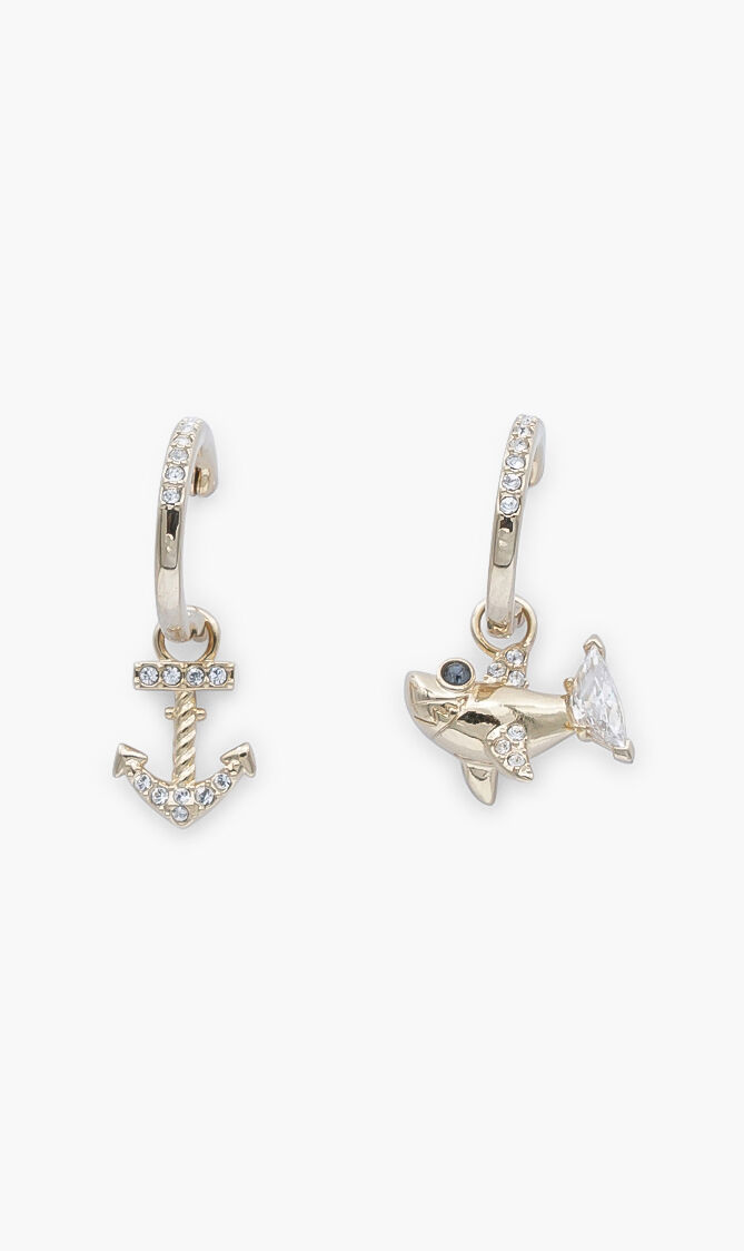 Ocean Shark Pierced Earrings