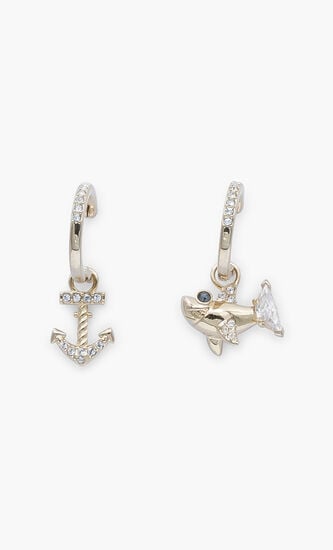 Ocean Shark Pierced Earrings