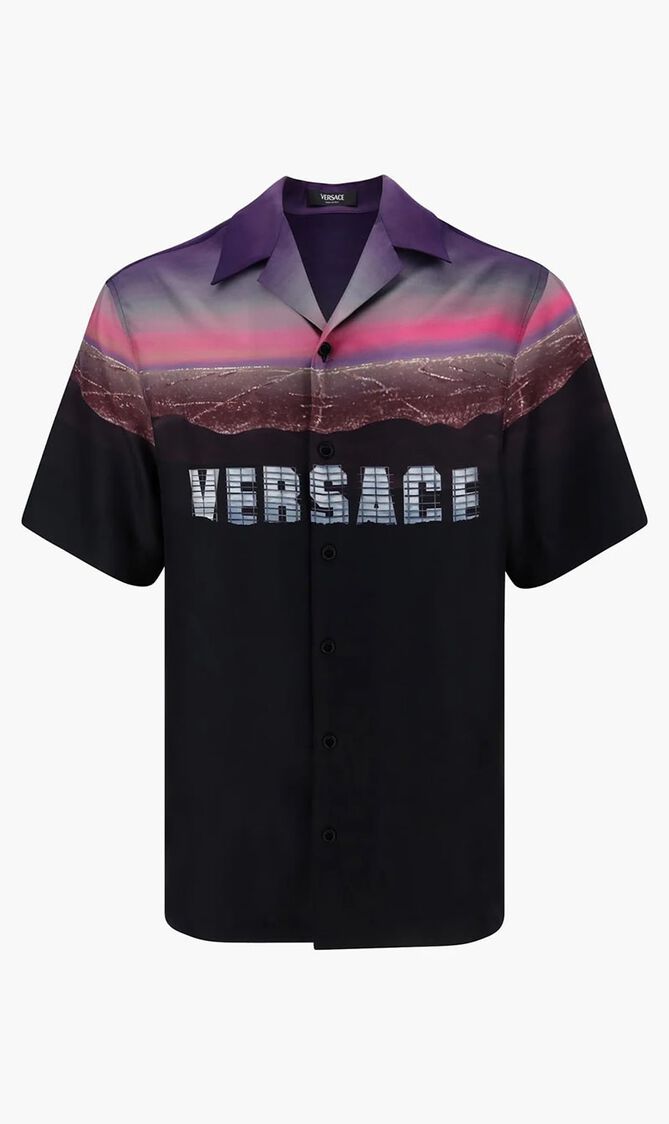 Hills Print Silk Shirt