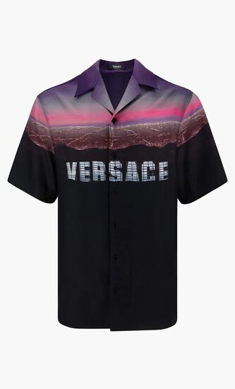 Hills Print Silk Shirt