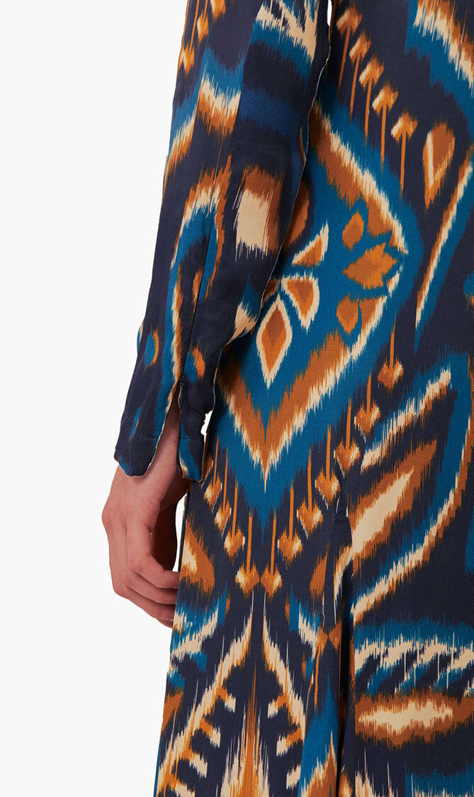 Pineapple Ikat Maxi Dress