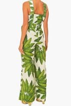 PALM FAN OFF-WHITE JUMPSUIT