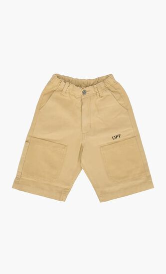 DIAG OUTLINE WORKER SHORT BEIGE BLACK