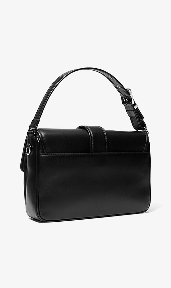Colby Grommeted Leather Messenger Bag