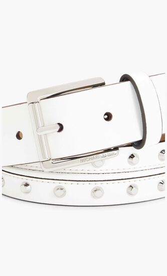 NON-REVERSIBLE 32MM ASTOR STUD LEATHER BELT