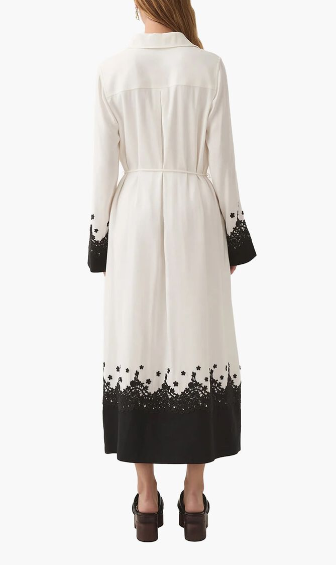 Charmer Lace Trim Midi Dress