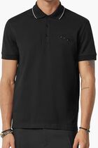 POLO PIQUET FABRIC + VERSACE NAUTICAL LOGO EMBROIDERY