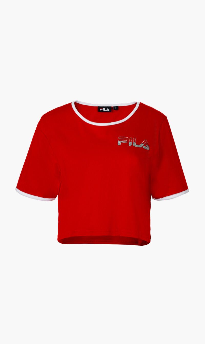 Fila red crop top 2025