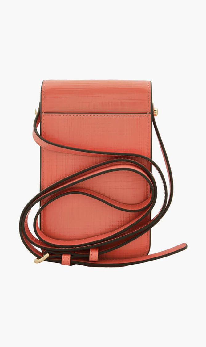 Embossed Leather Robinson Phone Crossbody Bag