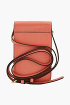 Embossed Leather Robinson Phone Crossbody Bag