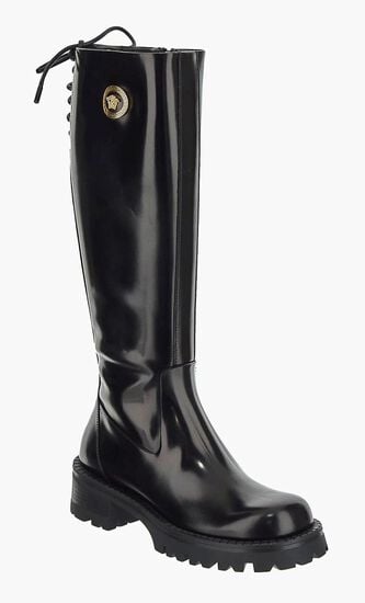 Alia Knee High Patent Leather Boots