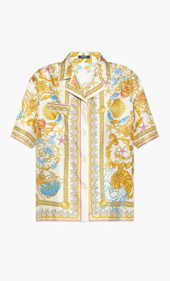 INFORMAL SHIRT UNDERWATER BAROCCO FOULARD ON SILK TWILL
