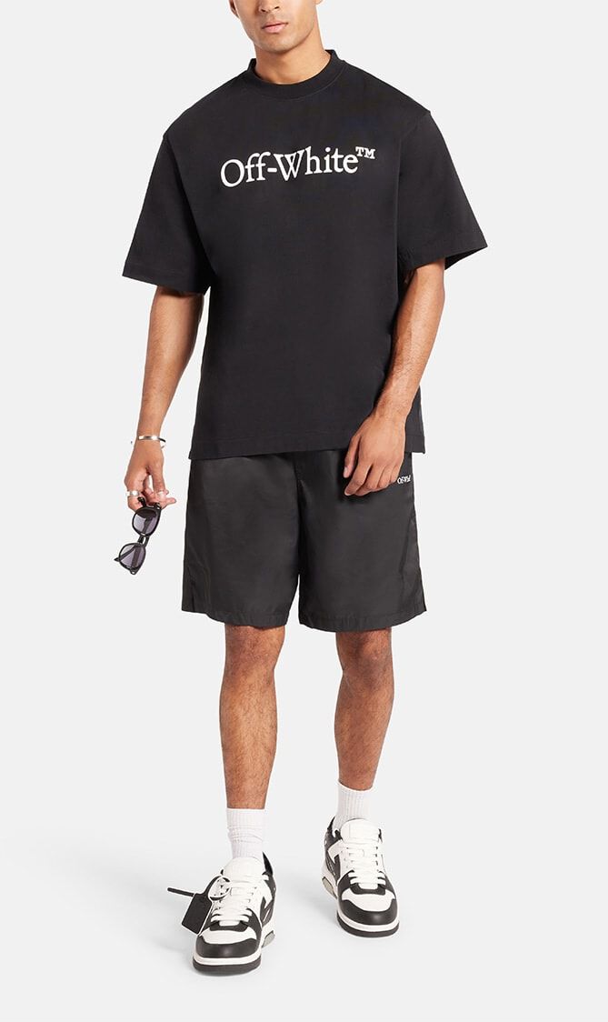 ARR SURFER SWIMSHORTS BLACK WHITE