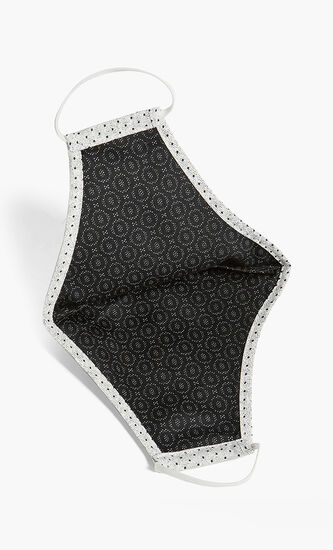 Square Dot Print Face Mask