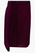 KNOTTED VELVET SKIRT