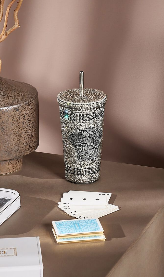 Medusa Crystal Travel Cup Silver