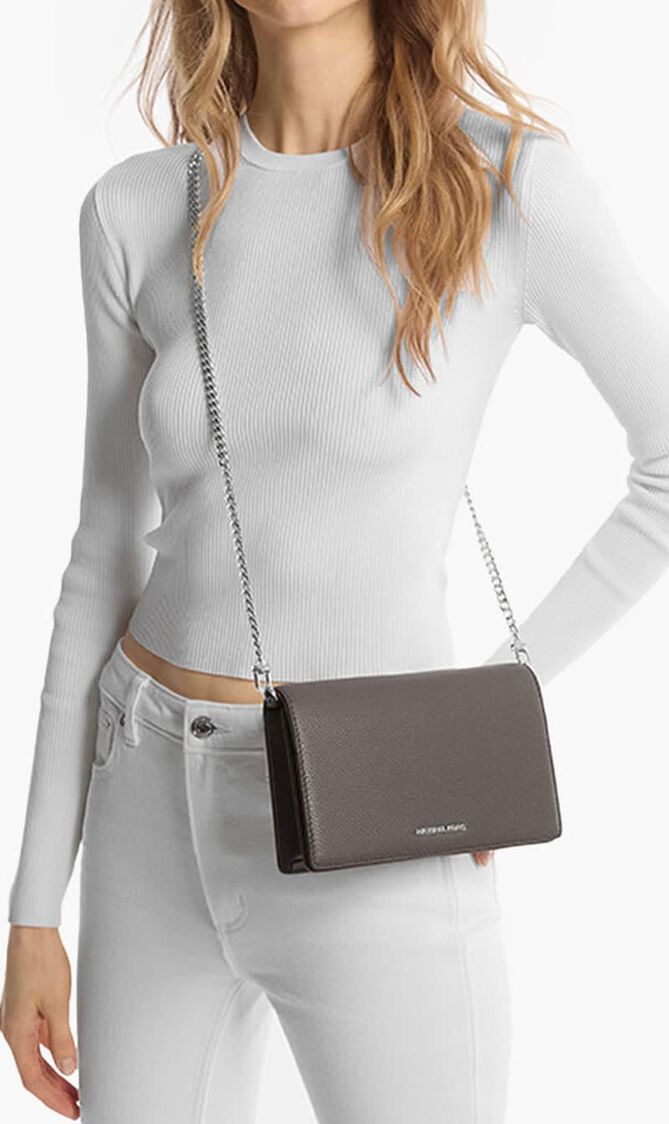 Jet Set Medium Pebbled Leather Crossbody Bag