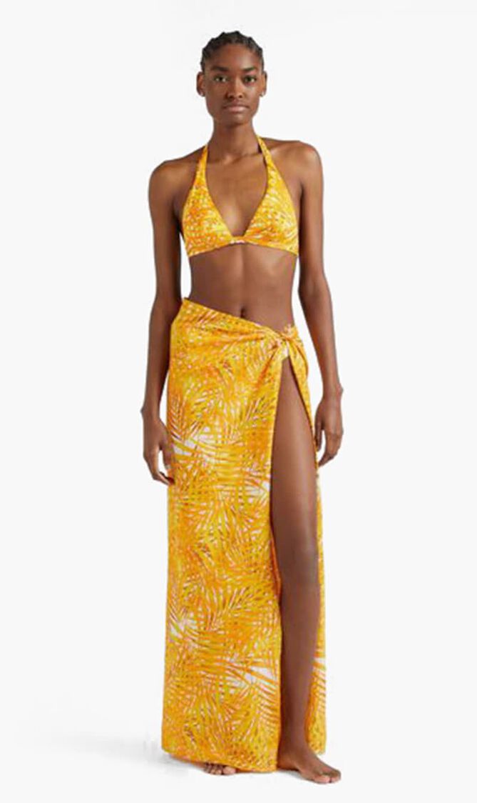 FLECHE CR25 MAILLOT DE BAIN PALM LEAVES JSY MANGUE