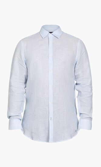 Miami Collar Linen Stripes Shirt