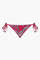 BIKINI BOTTOM STRING AO FUSCHIA BAROQUE PRINT