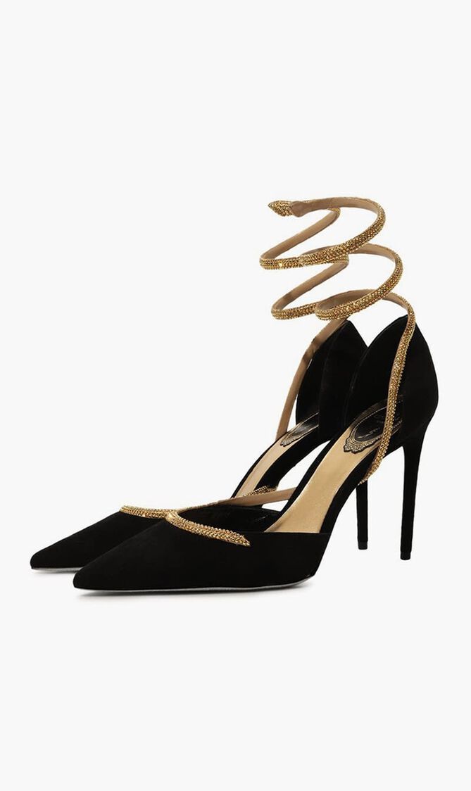 Cleo Embellished Satin Sandals