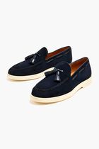 Suede Tassel Loafers
