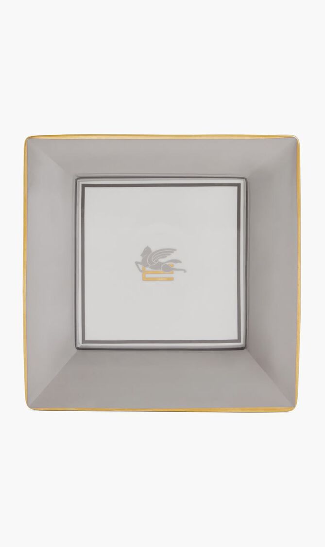 Pegaso Trinket Tray Square Small Grey
