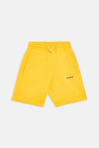 BOOKISH DIAG SWEATSHORT YELLOW BLACK