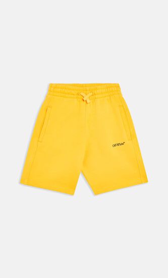 BOOKISH DIAG SWEATSHORT YELLOW BLACK