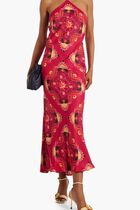 Printed Halterneck Maxi Dress