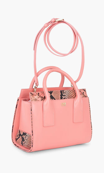 Lucille Snake Skin Small Tote Bag