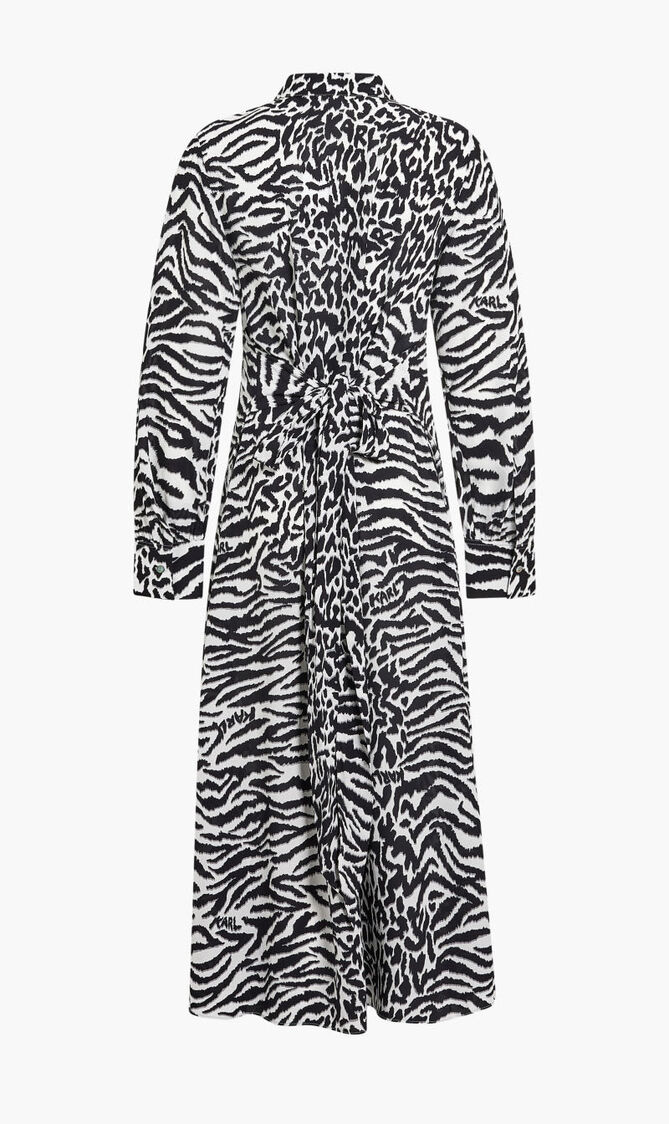 KL ANIMAL PRINT SHIRT DRESS