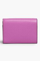 Pink Leather Trifold Wallet With Marni Mending