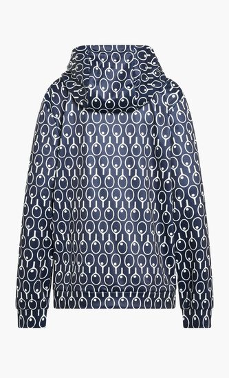 HOODIE WITH PIPING DETAILS