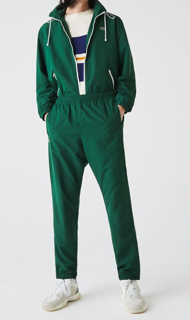Slim Fit Heathered Cotton Blend Tracksuit Trousers