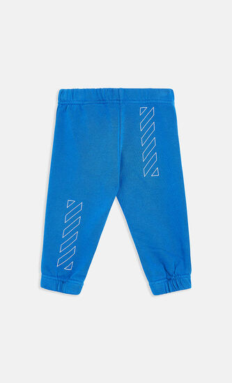 BOOKISH DIAG SWEATPANT BLUE WHITE