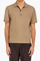 Crepe Voile Polo Shirt