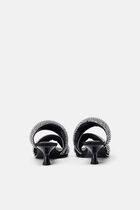 JW PEI WOMEN'S SARA MULE ARTIFICAL CRYSTAL - BLACK