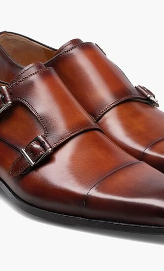 Leather Monk Strap Mules