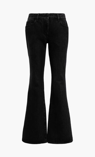 SLIM FLARED 5PKT PANTS VINTAGE BLACK NO